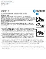 iHome IDM12 Connection Manual предпросмотр