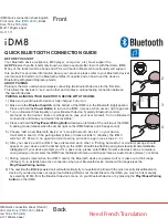 iHome iDM8 Quick Connection Manual preview