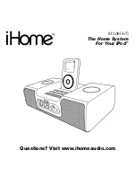 Preview for 1 page of iHome iH5 Instruction Manual