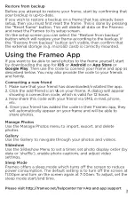 Preview for 4 page of iHome SMARTSHARE FRAME Quick Start Manual