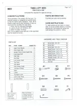 J.A.Y. Furniture 0822 Manual preview