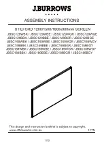 J.Burrows STILFORD JBSC129WBK Assembly Instructions Manual preview