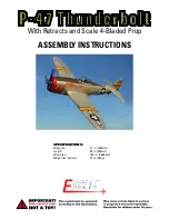 J. Perkins P-47 Thunderbolt Assembly Instructions Manual preview