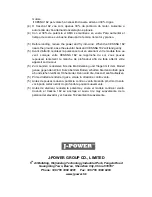 Предварительный просмотр 24 страницы J-Power CESSNA 182 Assembly And Operating Instructions Manual