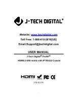 Предварительный просмотр 1 страницы J-TECH RS232 User Manual