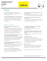 Preview for 2 page of Jabra BIZ 2400 Series Faq