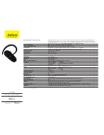 Jabra BT2035 Technical Specifications preview