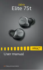 Jabra Elite 75t Titanium Black User Manual preview