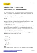 Preview for 1 page of Jabra Elite 85t Quick Start Manual