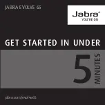 Preview for 2 page of Jabra Evolve 65 Get Started