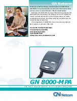 Предварительный просмотр 1 страницы Jabra GN 8000-MPA Specifications