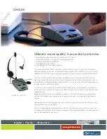 Preview for 1 page of Jabra GN8210 - DATASHEET 2 Features & Benefits