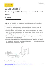 Jabra Link 14201-40 Quick Start Manual preview