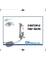 Preview for 1 page of Jabra Orator-G User Manual