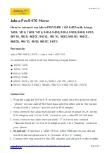 Jabra Pro 9470 Mono Quick Start Manual предпросмотр