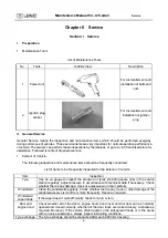 Предварительный просмотр 10 страницы JAC J2 Maintenance Manual