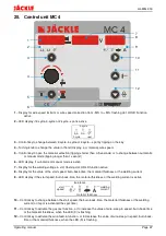 Предварительный просмотр 29 страницы Jackle conMIG 300 Operating Manual