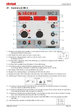 Предварительный просмотр 40 страницы Jackle inoMIG 350 Operating Manual