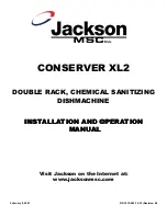 Jackson MSC CONSERVER XL2 Installation And Operation Manual предпросмотр