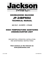 Jackson MSC JP-24BPNSU Technical Manual предпросмотр