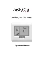 Jackson Systems Comfort System T-32-P Operation Manual preview