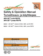 Jacobsen AR-522 jossa ROPS Safety & Operation Manual preview