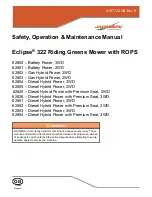 Jacobsen Eclipse 322 Operation Manual preview