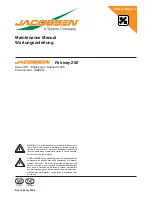 Jacobsen Fairway 250 Maintenance Manual предпросмотр