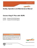 Jacobsen Greens King IV Plus Operation Manual preview