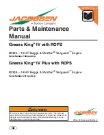 Preview for 1 page of Jacobsen Greens King IV Service Manual