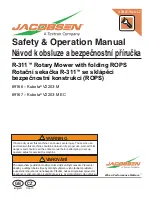 Jacobsen R-311 Safety & Operation Manual preview