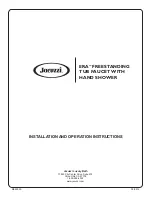Jacuzzi ERA Installation And Operation Instructions Manual preview