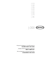 Jacuzzi J-300 Series Installation Manual And Use & Maintenance предпросмотр