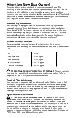 Preview for 2 page of Jacuzzi J-400 Series Owner'S Manual