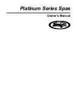 Jacuzzi Laser Owner'S Manual preview