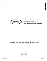 Jacuzzi Stella Installation And Operation Instructions Manual предпросмотр