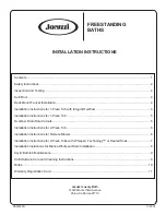 Jacuzzi Stella Installation Instructions Manual предпросмотр