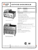 Предварительный просмотр 1 страницы Jade CHITWOOD SMOKE BROILER KC-24 Features & Dimensions