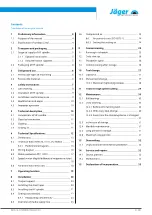 Preview for 3 page of Jäger SP33-M260.01 S26 Manual