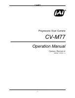 Предварительный просмотр 1 страницы JAI CV-M77 Operation Manual