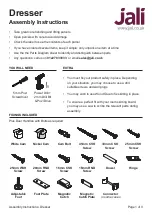 jali Dresser Assembly Instructions Manual preview
