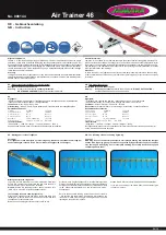 Jamara Air Trainer 46 Instructions Manual preview