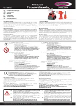 Jamara First RC Kids Feuerwehrauto Instructions preview