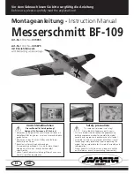 Jamara Messerschmitt BF-109 Instruction Manual предпросмотр