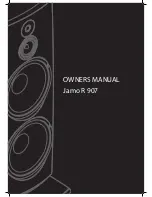 JAMO R 907 Owner'S Manual preview