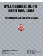 J&R MANUFACTURING 700E Operation And Service Manual preview