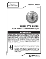 Jandy Jandy Pro Series Owner'S Manual preview