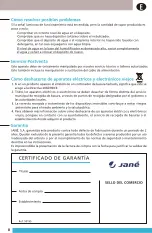 Preview for 8 page of JANE 50195 Instructions Manual