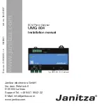 janitza UMG 804 Installation Manual preview