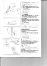 Предварительный просмотр 2 страницы Janome 2200XT User Manual